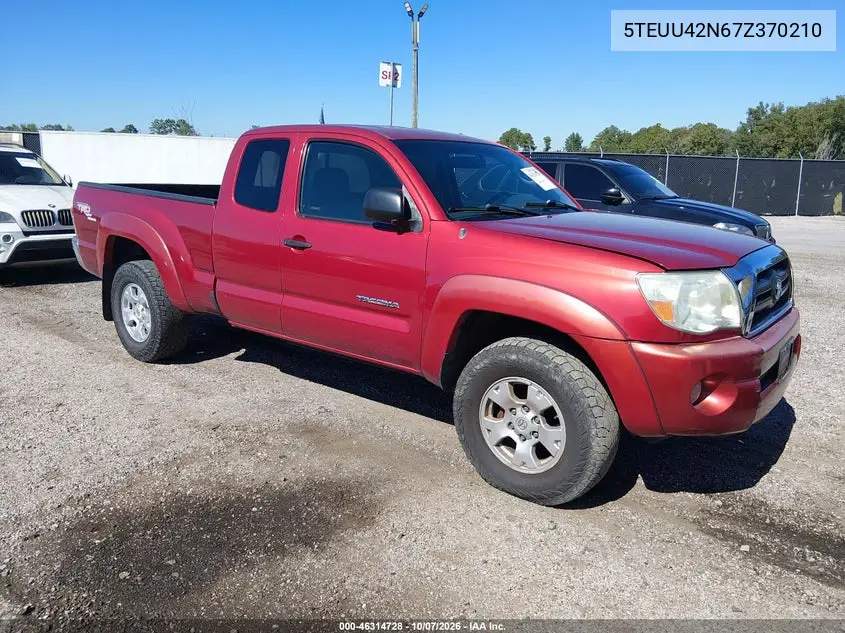 TOYOTA TACOMA 2007, VIN 5TEUU42N67Z370210
