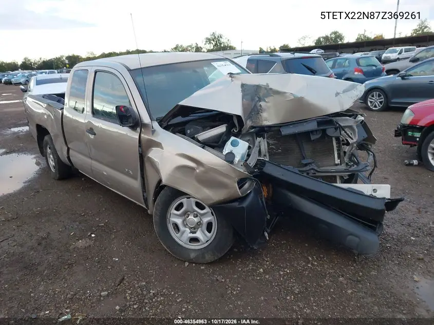 TOYOTA TACOMA 2007, VIN 5TETX22N87Z369261
