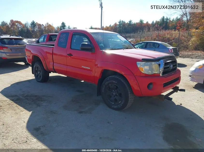 TOYOTA TACOMA 2007, VIN 5TEUX42N37Z331632