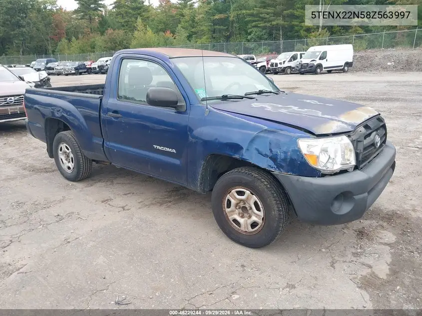 TOYOTA TACOMA 2008, VIN 5TENX22N58Z563997