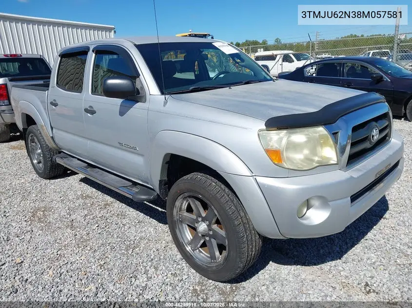 TOYOTA TACOMA 2008, VIN 3TMJU62N38M057581