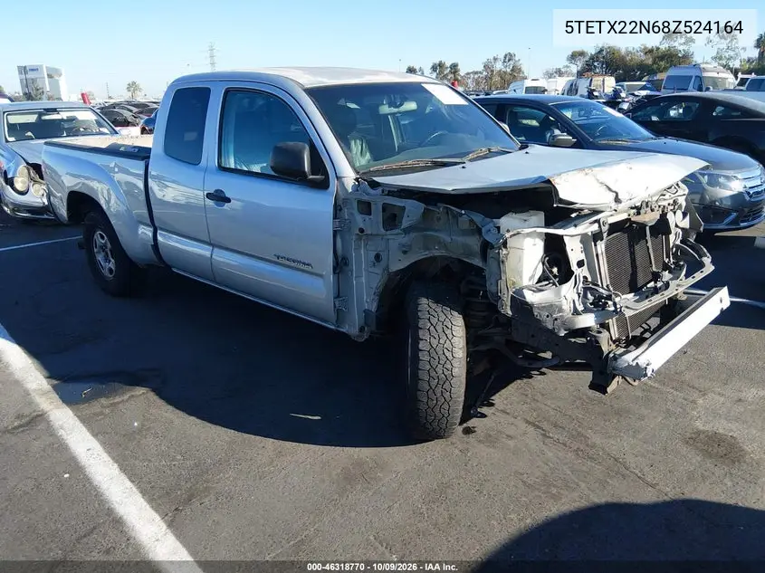 TOYOTA TACOMA 2008, VIN 5TETX22N68Z524164