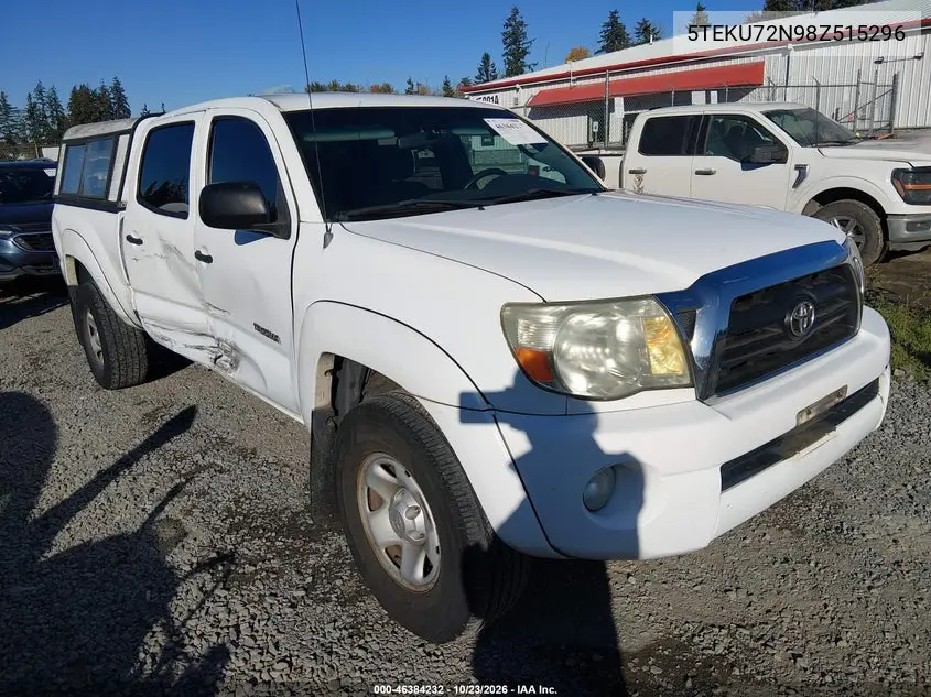 TOYOTA TACOMA 2008, VIN 5TEKU72N98Z515296