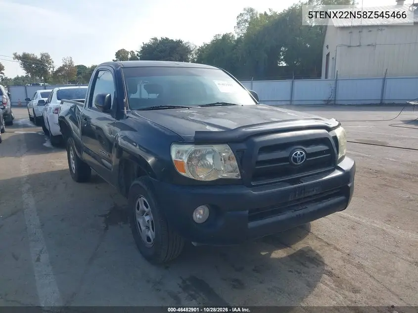 TOYOTA TACOMA 2008, VIN 5TENX22N58Z545466