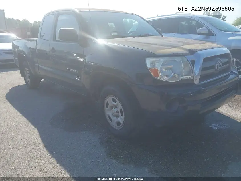 TOYOTA TACOMA 2009, VIN 5TETX22N59Z596605