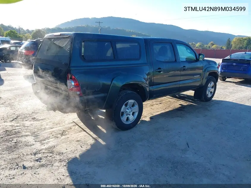 2009 TOYOTA TACOMA VIN 3TMLU42N89M034599 — фото 4