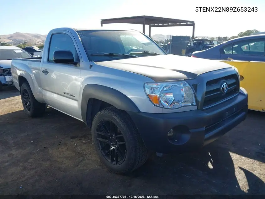 TOYOTA TACOMA 2009, VIN 5TENX22N89Z653243