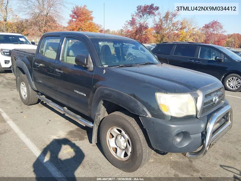 TOYOTA TACOMA 2009, VIN 3TMLU42NX9M034412