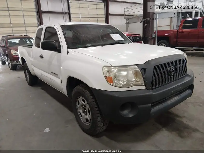 TOYOTA TACOMA 2010, VIN 5TETX4CN3AZ680856