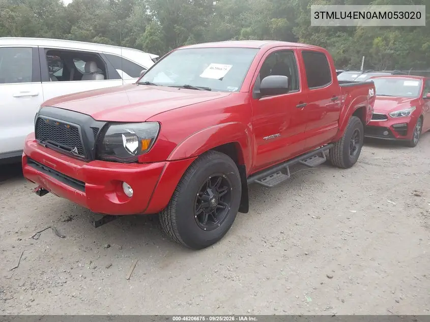 2010 TOYOTA TACOMA VIN 3TMLU4EN0AM053020 — фото 2