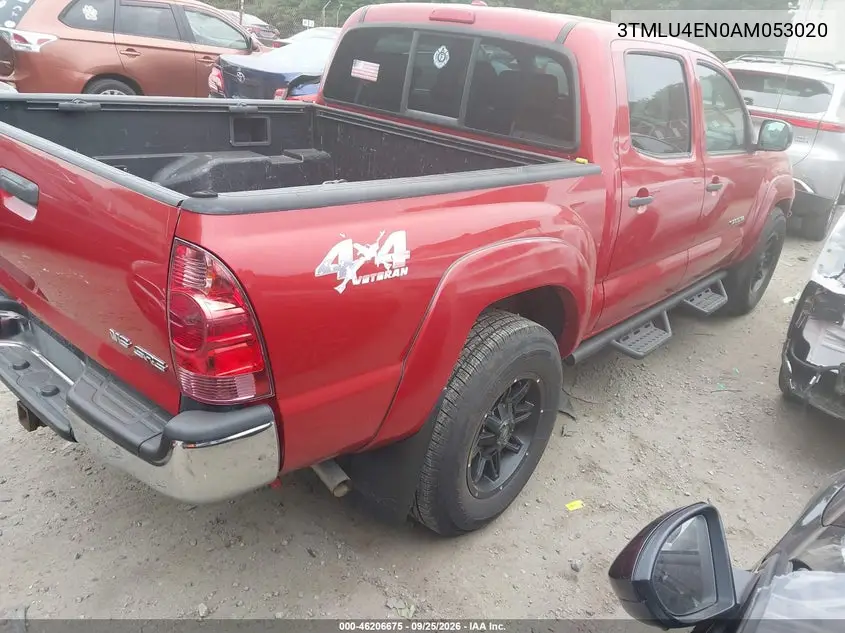 2010 TOYOTA TACOMA VIN 3TMLU4EN0AM053020 — фото 4