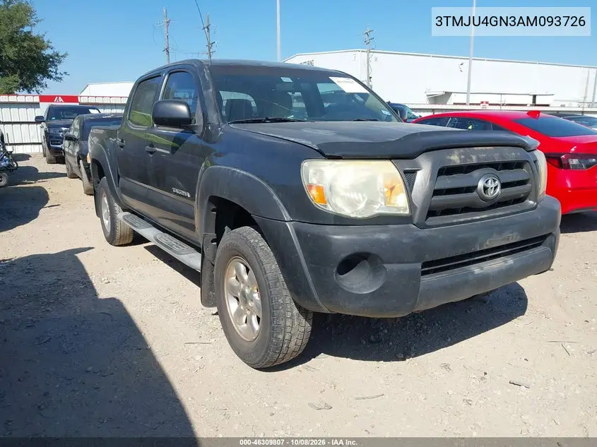 TOYOTA TACOMA 2010, VIN 3TMJU4GN3AM093726