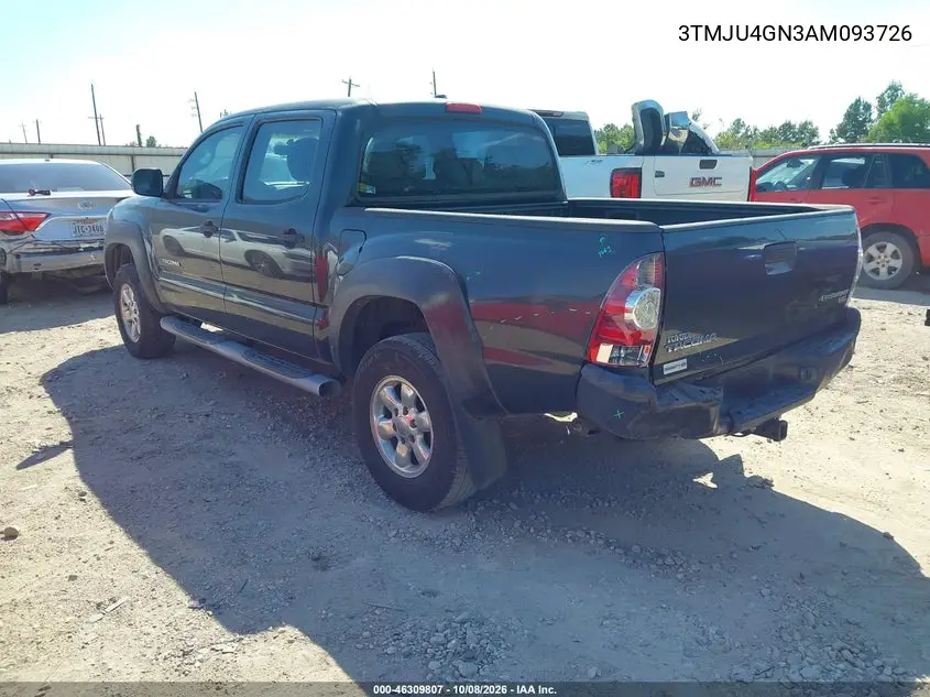 2010 TOYOTA TACOMA VIN 3TMJU4GN3AM093726 — фото 3