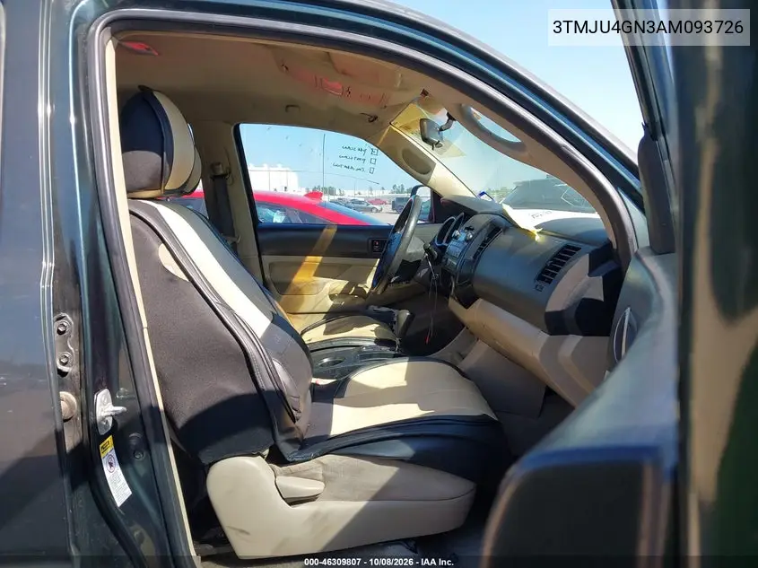 2010 TOYOTA TACOMA VIN 3TMJU4GN3AM093726 — фото 5
