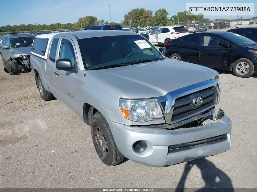 TOYOTA TACOMA 2010, VIN 5TETX4CN1AZ739886