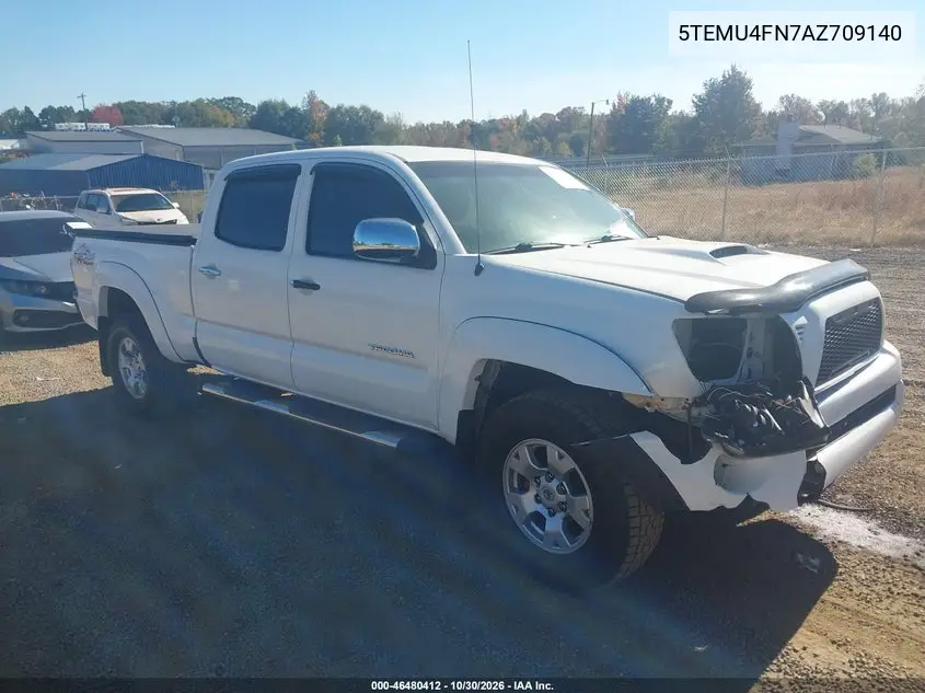 TOYOTA TACOMA 2010, VIN 5TEMU4FN7AZ709140