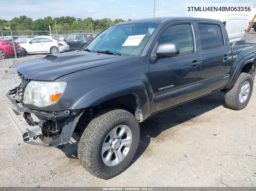 2011 TOYOTA TACOMA VIN 3TMLU4EN4BM063356 — фото 2