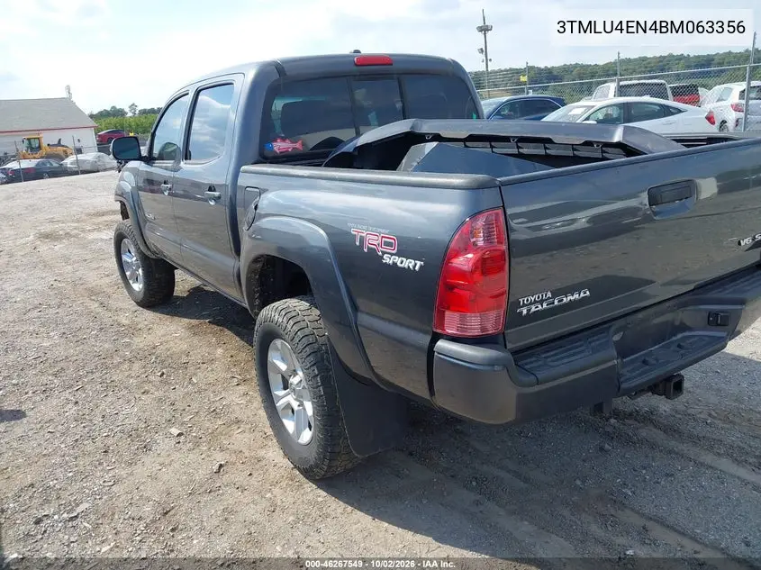 2011 TOYOTA TACOMA VIN 3TMLU4EN4BM063356 — фото 3