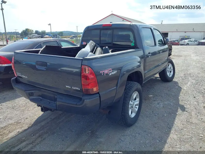2011 TOYOTA TACOMA VIN 3TMLU4EN4BM063356 — фото 4