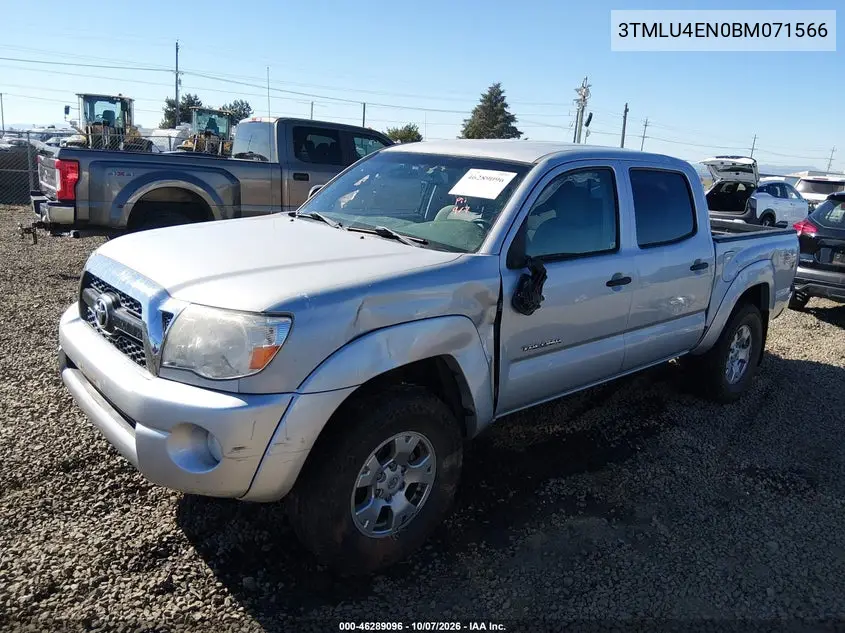 2011 TOYOTA TACOMA VIN 3TMLU4EN0BM071566 — фото 2