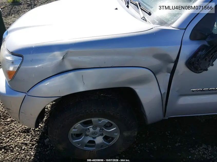 2011 TOYOTA TACOMA VIN 3TMLU4EN0BM071566 — фото 6