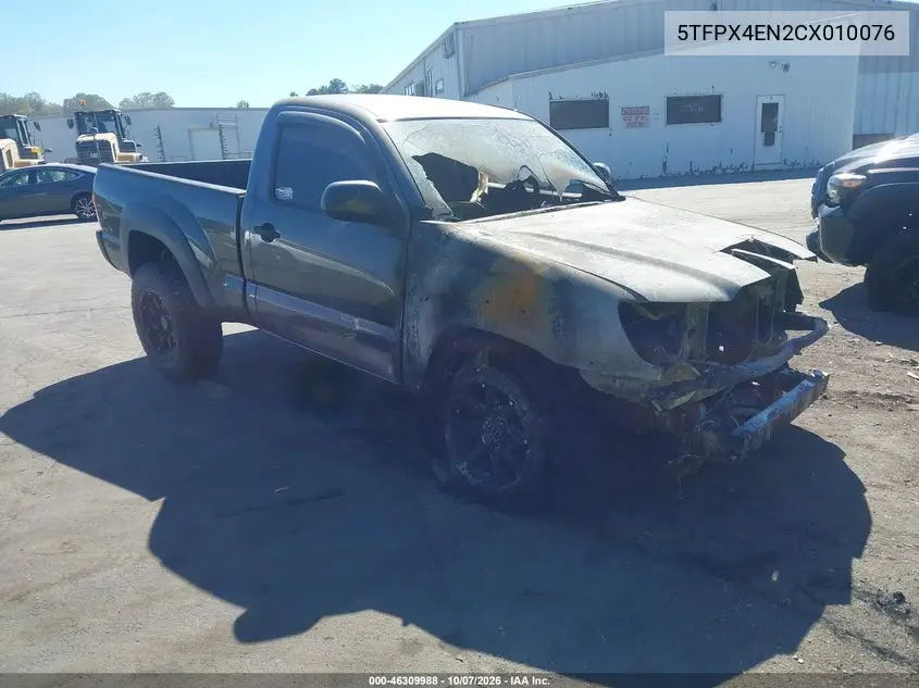 TOYOTA TACOMA 2012, VIN 5TFPX4EN2CX010076