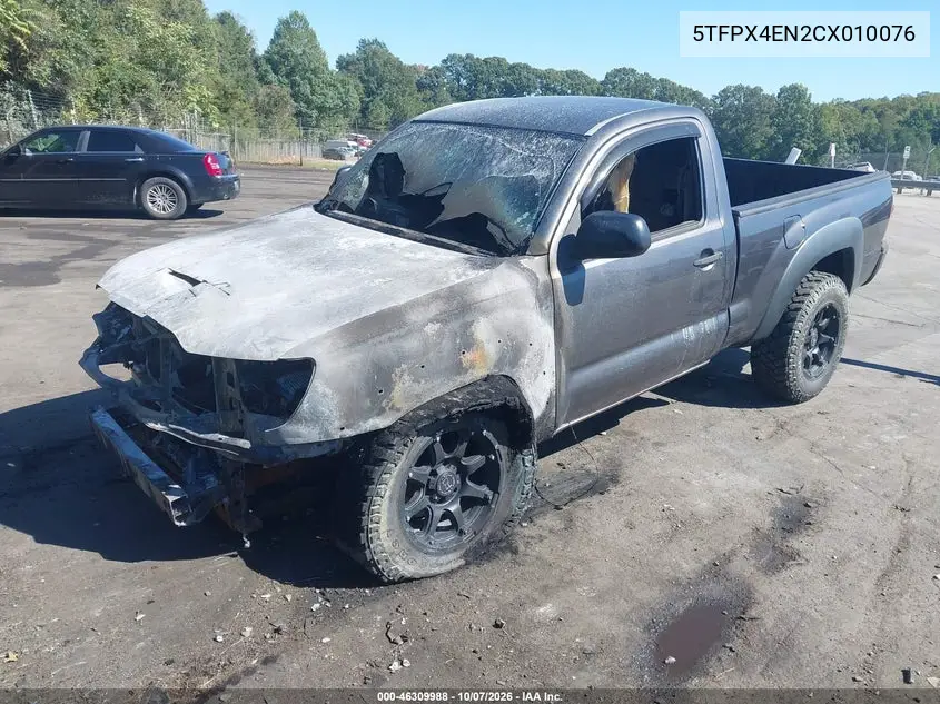 2012 TOYOTA TACOMA VIN 5TFPX4EN2CX010076 — фото 2