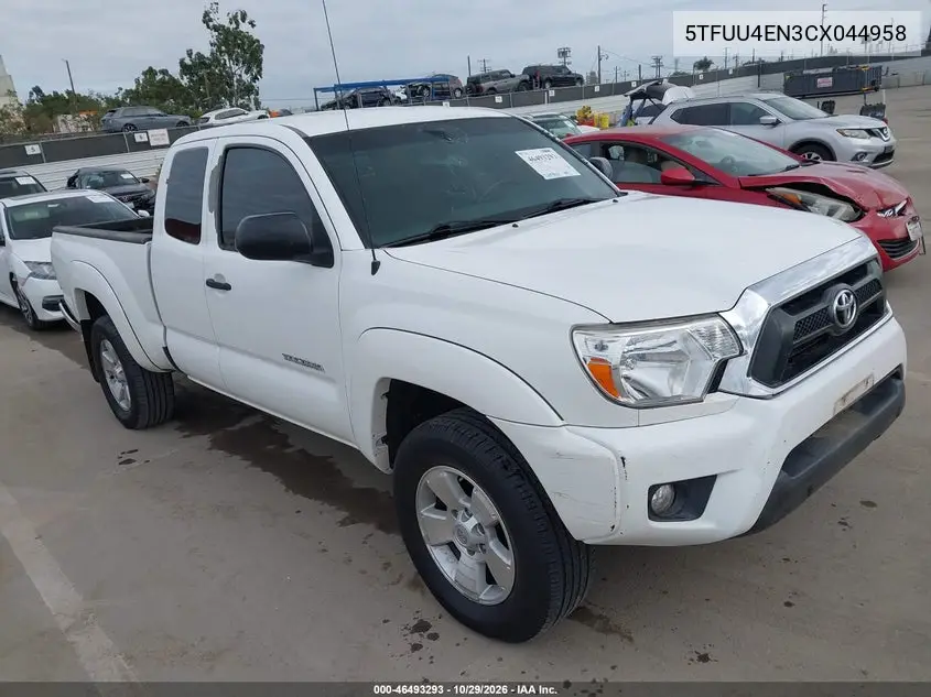 TOYOTA TACOMA 2012, VIN 5TFUU4EN3CX044958
