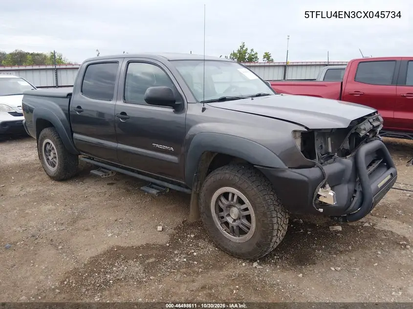 TOYOTA TACOMA 2012, VIN 5TFLU4EN3CX045734