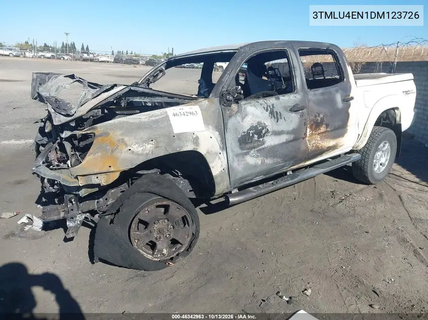 2013 TOYOTA TACOMA VIN 3TMLU4EN1DM123726 — фото 2