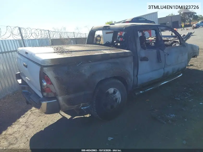 2013 TOYOTA TACOMA VIN 3TMLU4EN1DM123726 — фото 4