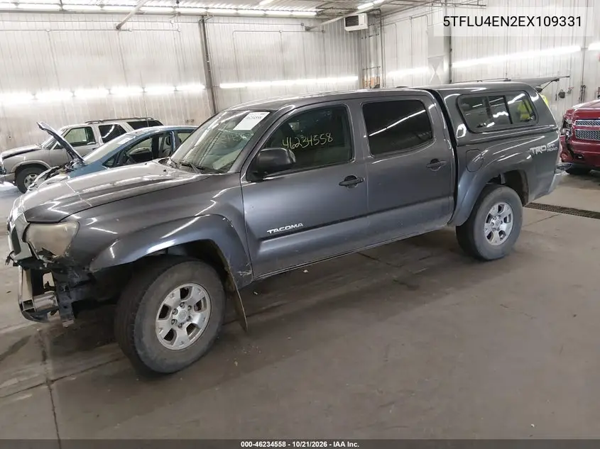 2014 TOYOTA TACOMA VIN 5TFLU4EN2EX109331 — фото 2
