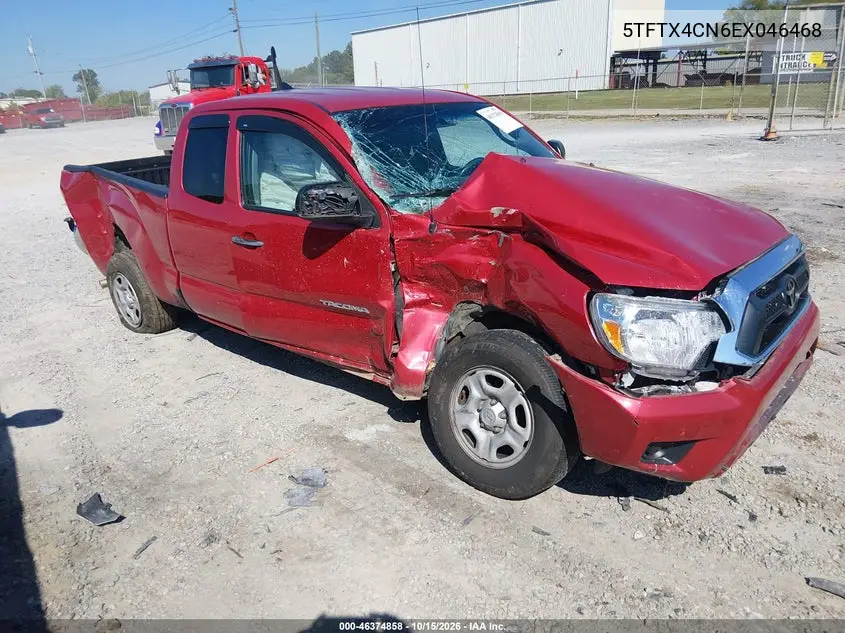 TOYOTA TACOMA 2014, VIN 5TFTX4CN6EX046468