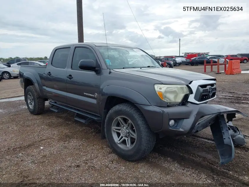 TOYOTA TACOMA 2014, VIN 5TFMU4FN1EX025634
