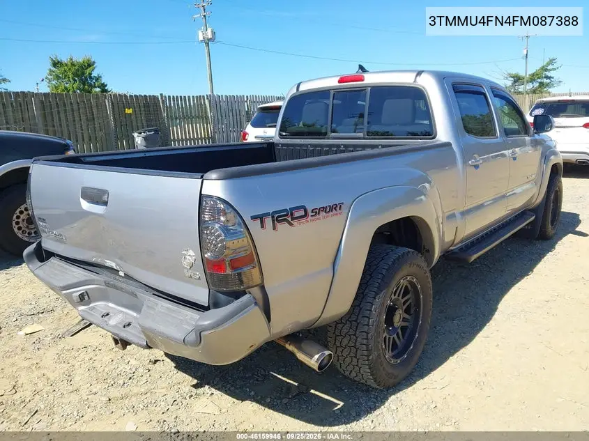 2015 TOYOTA TACOMA VIN 3TMMU4FN4FM087388 — фото 4