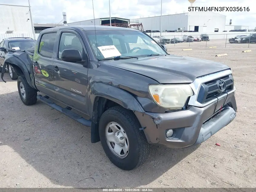 TOYOTA TACOMA 2015, VIN 5TFMU4FN3FX035616