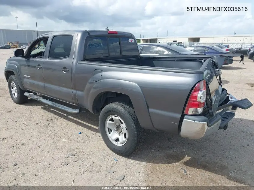 2015 TOYOTA TACOMA VIN 5TFMU4FN3FX035616 — фото 3