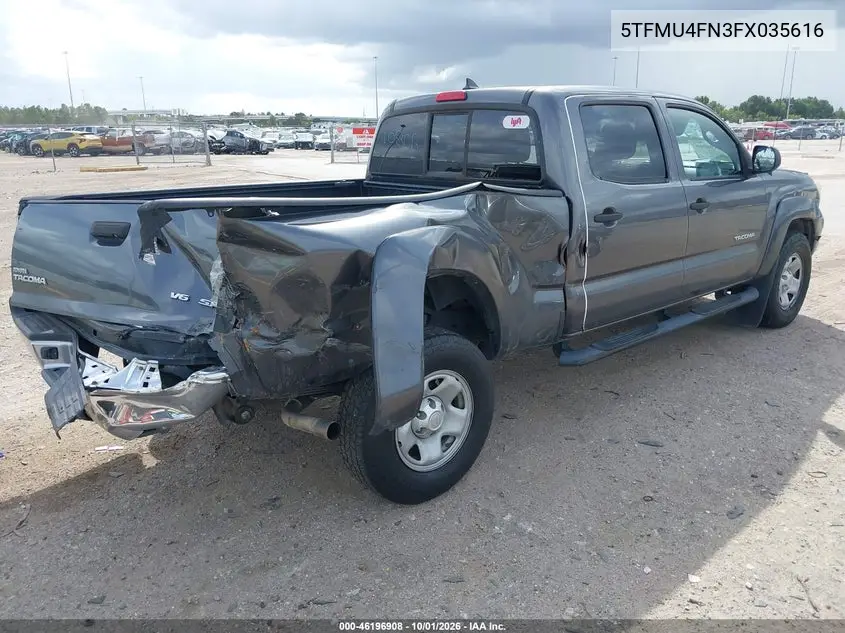 2015 TOYOTA TACOMA VIN 5TFMU4FN3FX035616 — фото 4