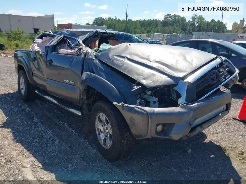 TOYOTA TACOMA 2015, VIN 5TFJU4GN7FX080950