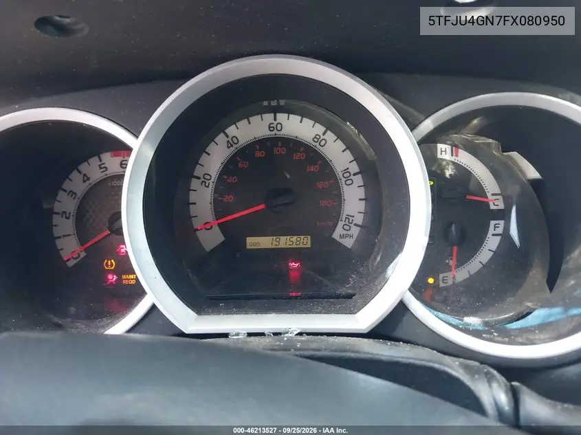 2015 TOYOTA TACOMA VIN 5TFJU4GN7FX080950 — фото 7