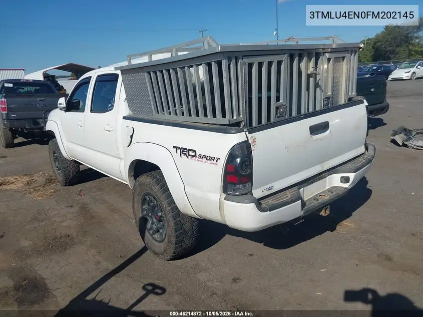 2015 TOYOTA TACOMA VIN 3TMLU4EN0FM202145 — фото 3