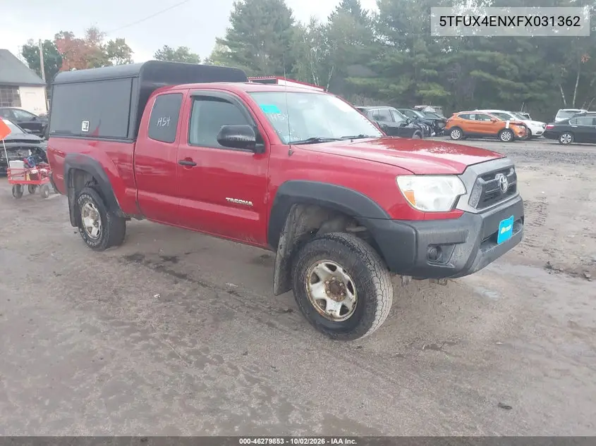 TOYOTA TACOMA 2015, VIN 5TFUX4ENXFX031362