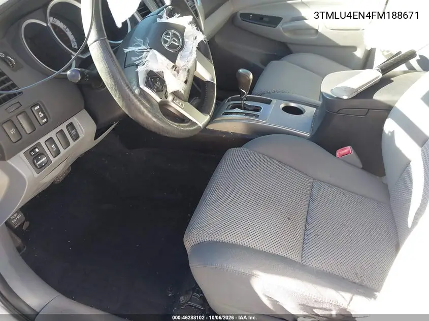 2015 TOYOTA TACOMA VIN 3TMLU4EN4FM188671 — фото 5