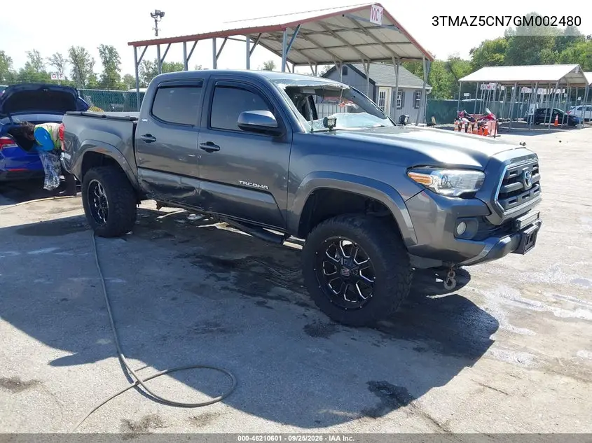 TOYOTA TACOMA 2016, VIN 3TMAZ5CN7GM002480