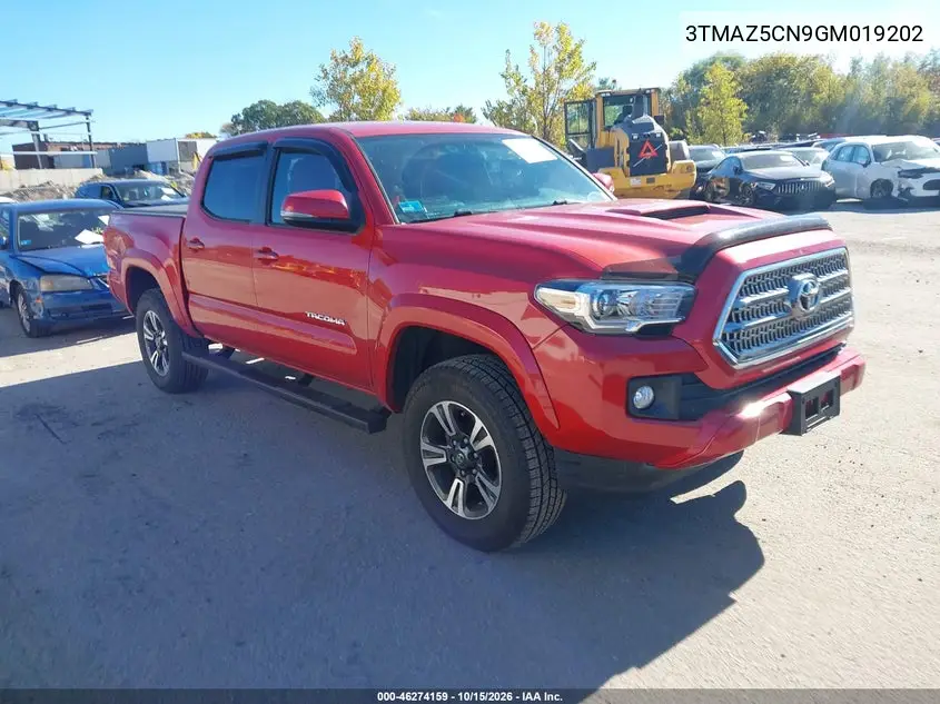 TOYOTA TACOMA 2016, VIN 3TMAZ5CN9GM019202