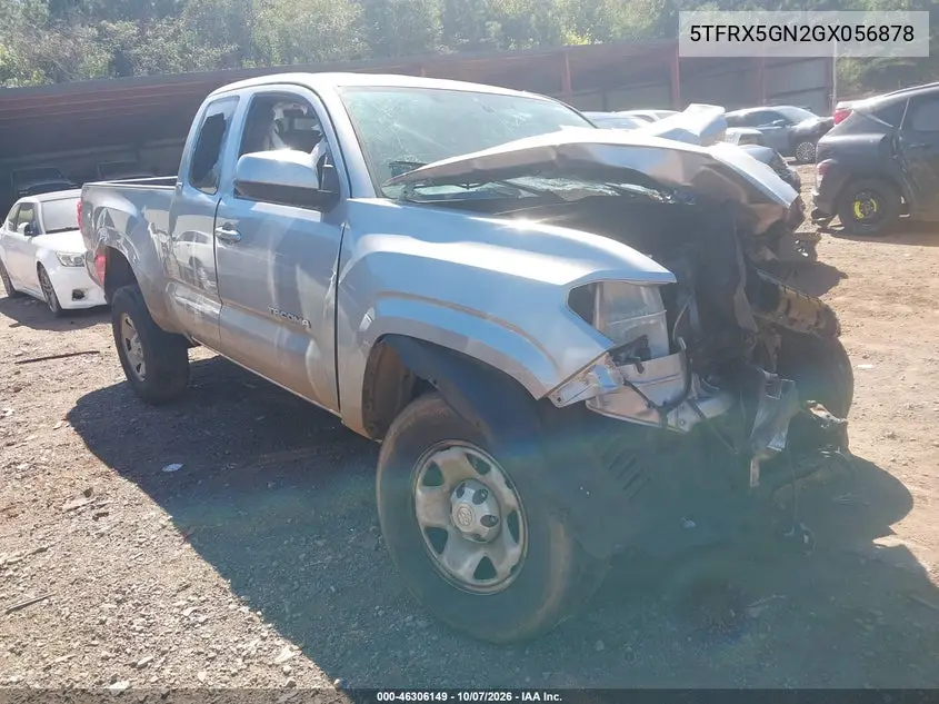 TOYOTA TACOMA 2016, VIN 5TFRX5GN2GX056878