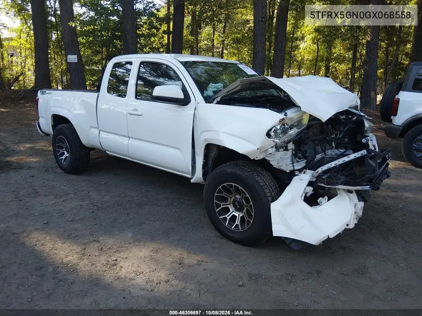 TOYOTA TACOMA 2016, VIN 5TFRX5GN0GX068558