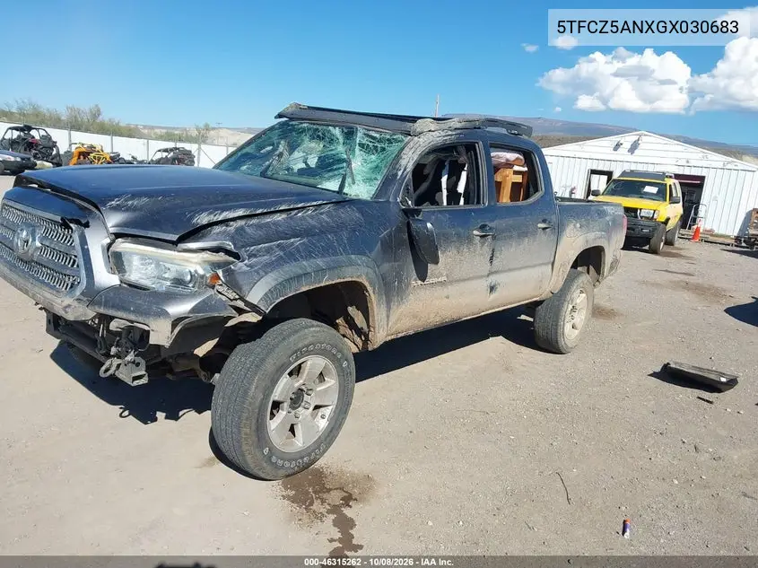 2016 TOYOTA TACOMA VIN 5TFCZ5ANXGX030683 — фото 2