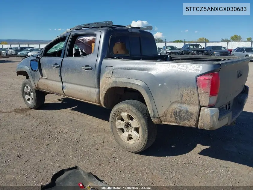 2016 TOYOTA TACOMA VIN 5TFCZ5ANXGX030683 — фото 3