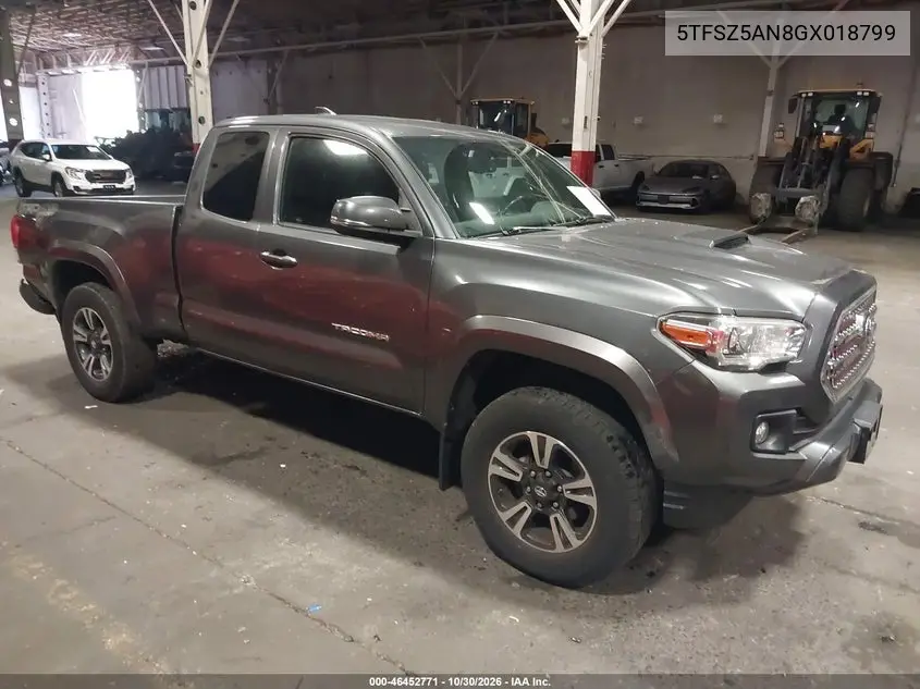 TOYOTA TACOMA 2016, VIN 5TFSZ5AN8GX018799